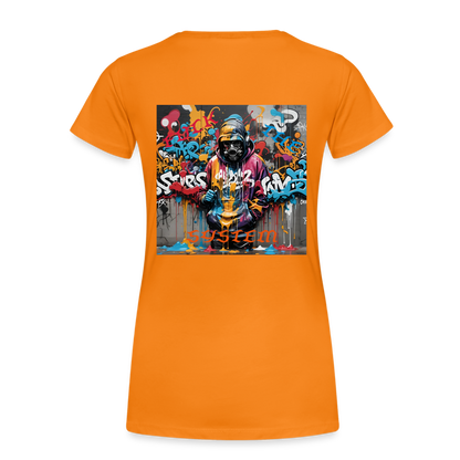 F#CK THE SYSTEM WOMEN'S PREMIUM T-SHIRT - orange