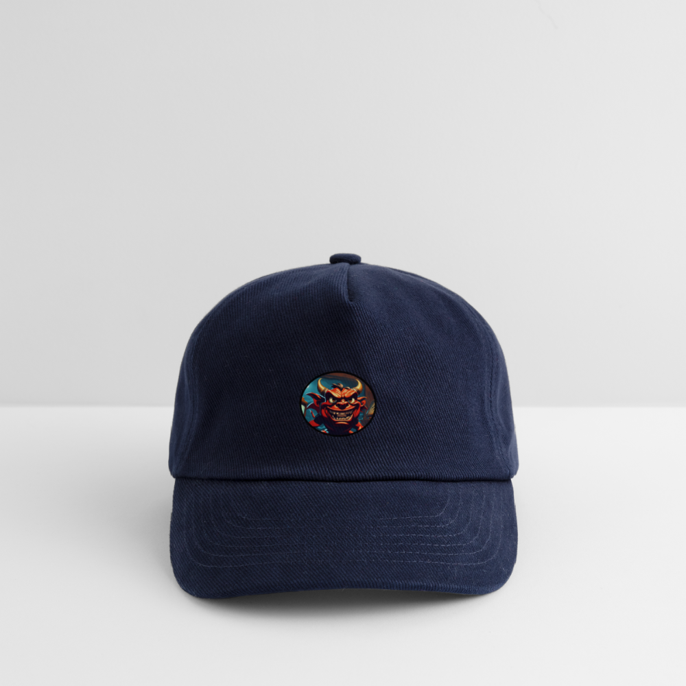 LITTLE DEVIL - CHILDREN'S ORGANIC BASEBALL CAP - navy