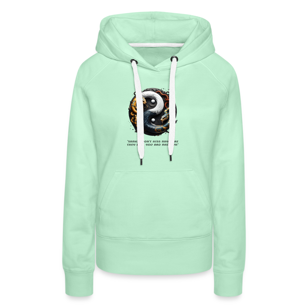 YING YANG - WOMEN'S HOODIE - light mint