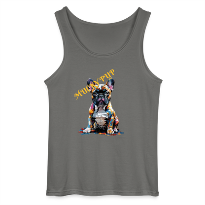 MUCKY PUP- MEN'S TANK TOP - charcoal grey