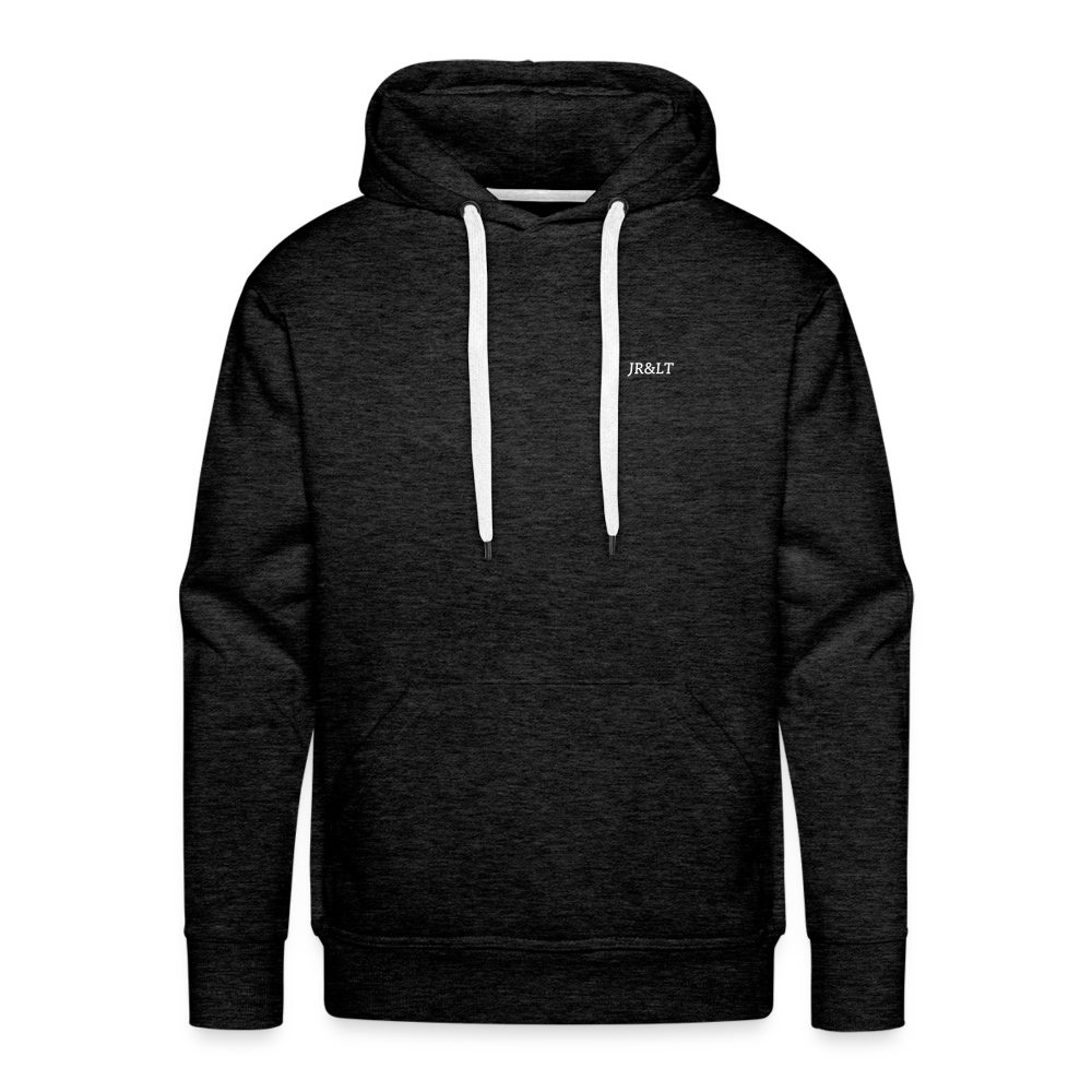 JR&LT'S HOODIE WITH SIMPLE LOGO - charcoal grey