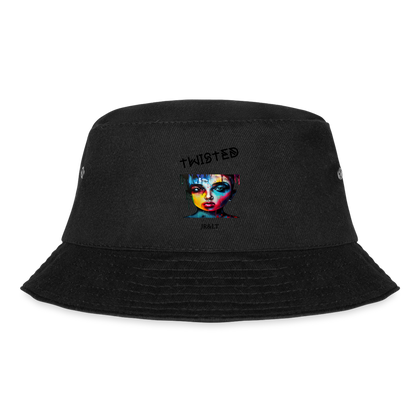 TWISTED!! BUCKET HAT - black