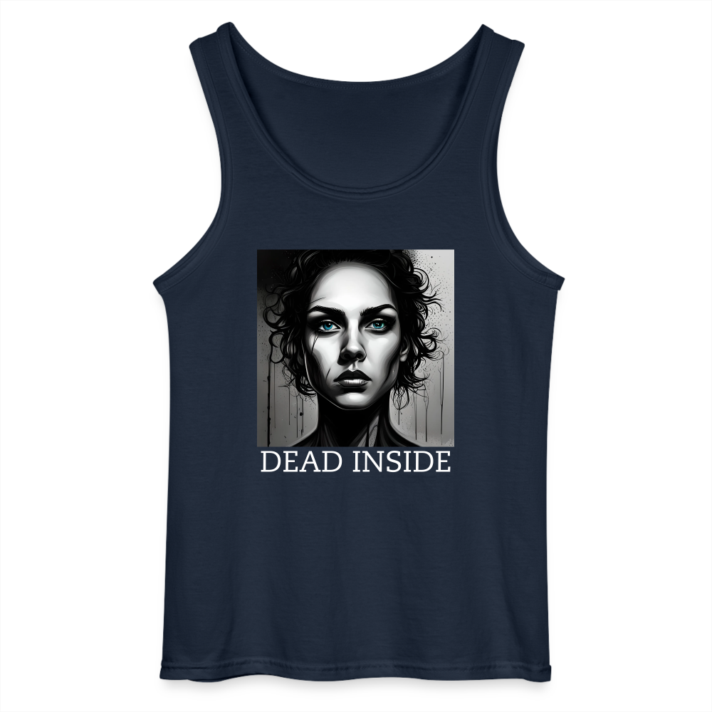 DEAD INSIDE - MEN'S TANK TOP - navy