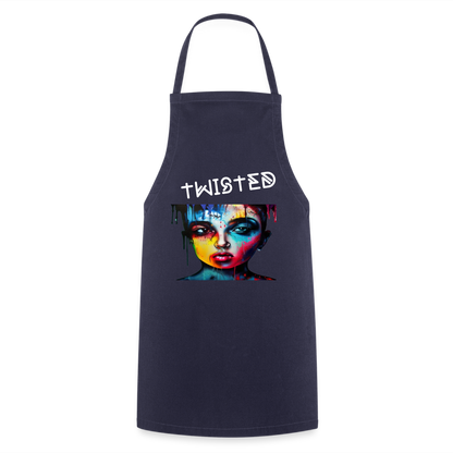 TWISTED - ADULT APRON - navy