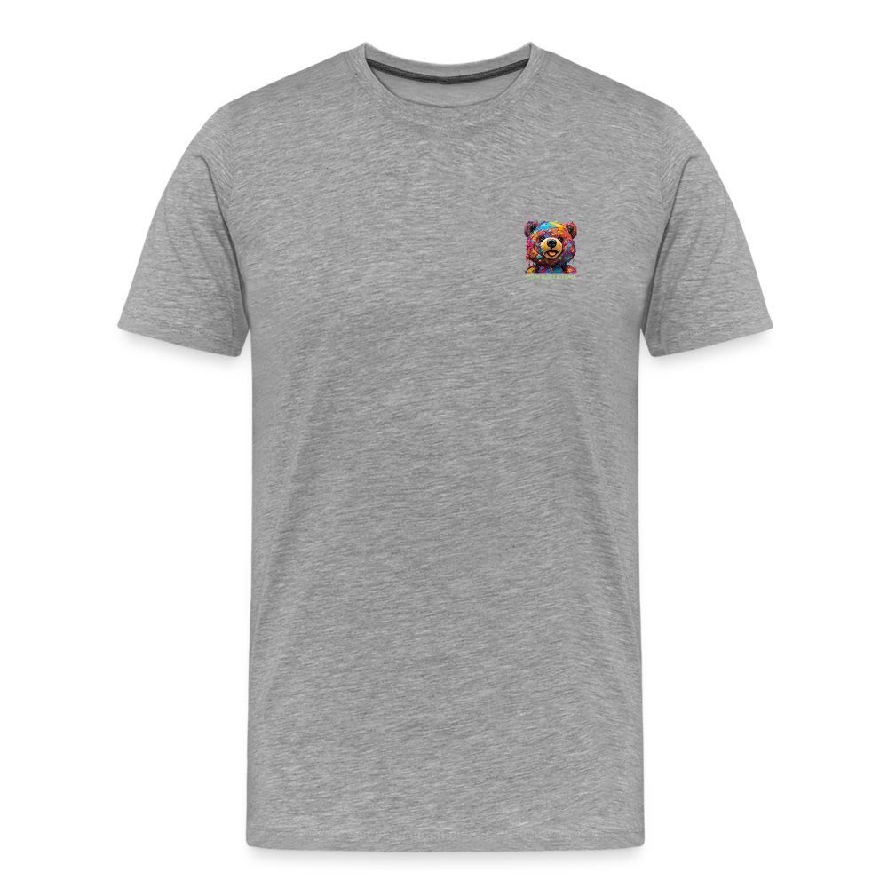 TEDDY BEAR'S BUKKAKE!! MENS PREMIUM T-SHIRT - heather grey