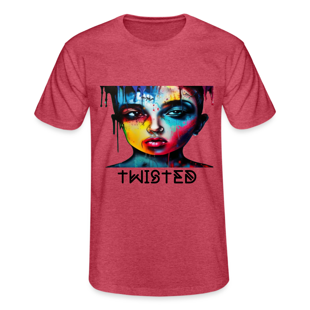 TWISTED!! MEN'S CLASSIC T-SHIRT - heather red