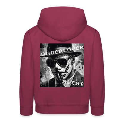 UNDERCOVER AGENT - CHILDREN'S HOODIE - bordeaux