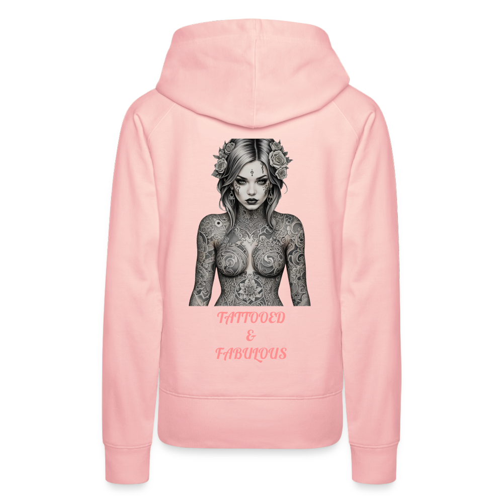 TATTOOED & FABULOUS WOMEN'S HOODIE - crystal pink