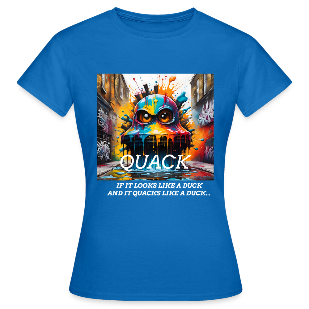 QUACK!! WOMEN'S CLASSIC T-SHIRT - royal blue