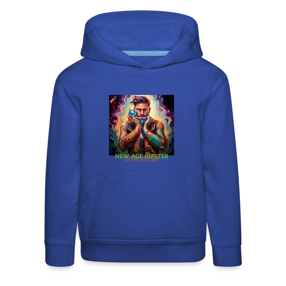 NEW AGE HIPSTER!! CHILDREN'S HOODIE - royal blue