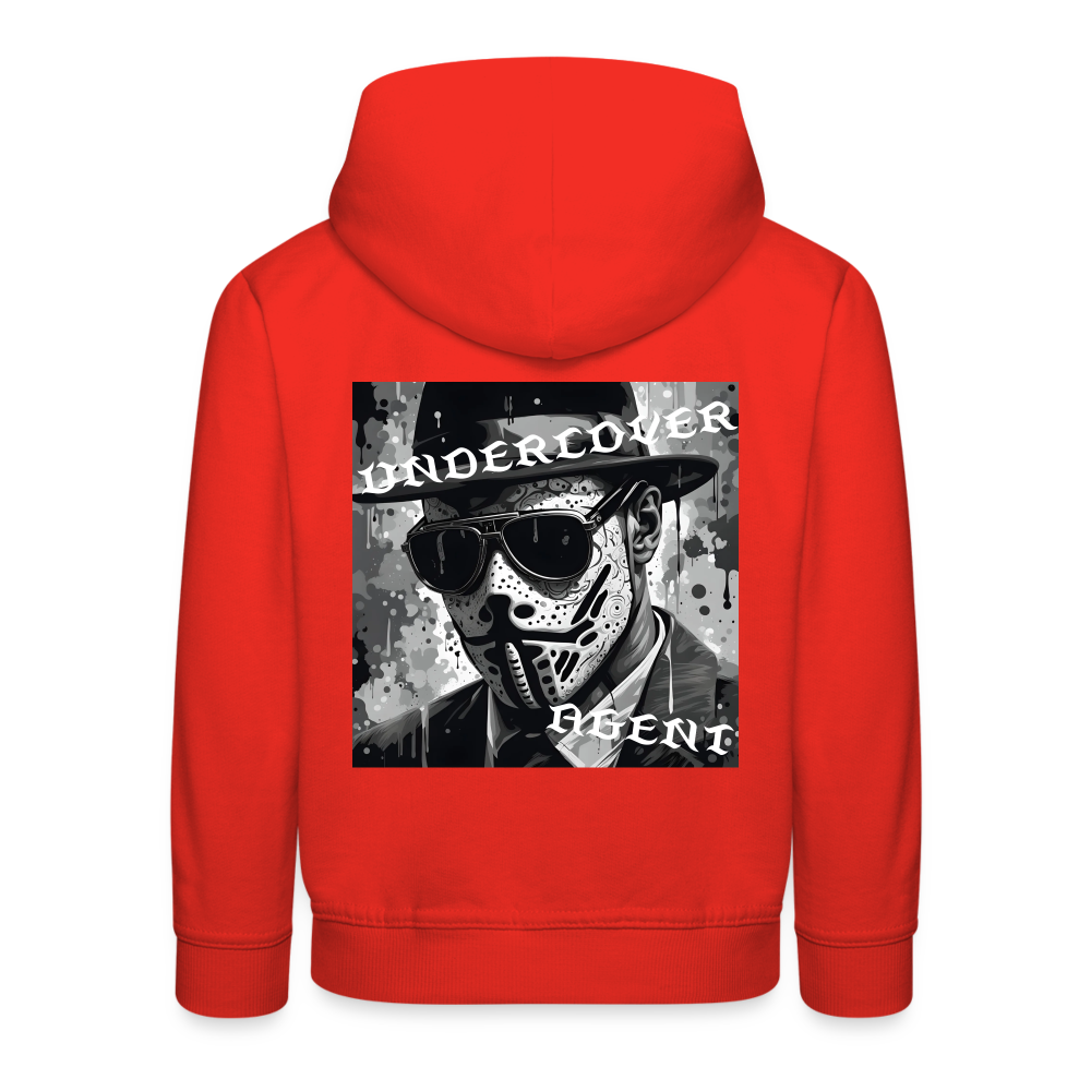 UNDERCOVER AGENT - CHILDREN'S HOODIE - red