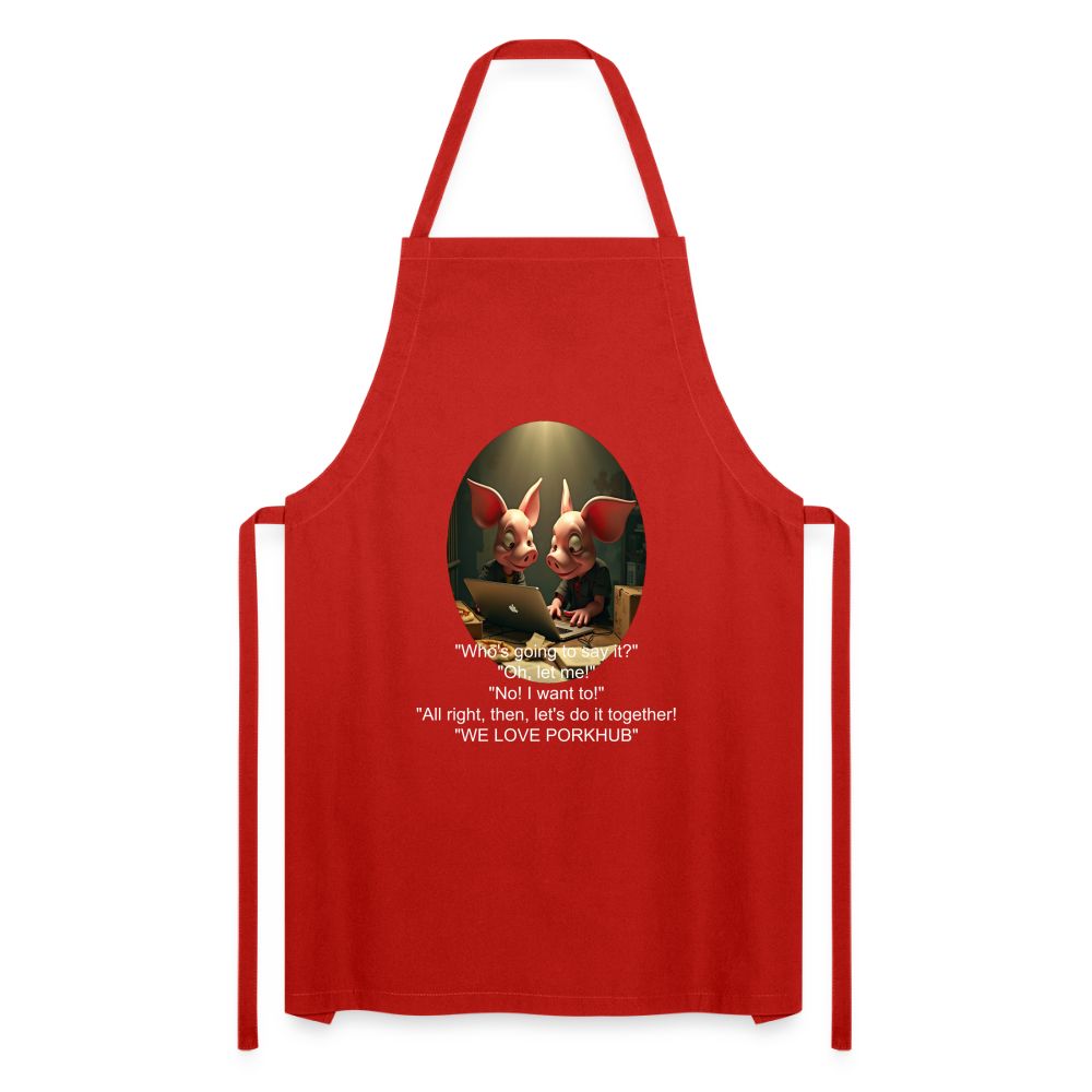 APPRECIATION - ADULT APRON - red