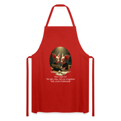 APPRECIATION - ADULT APRON - red