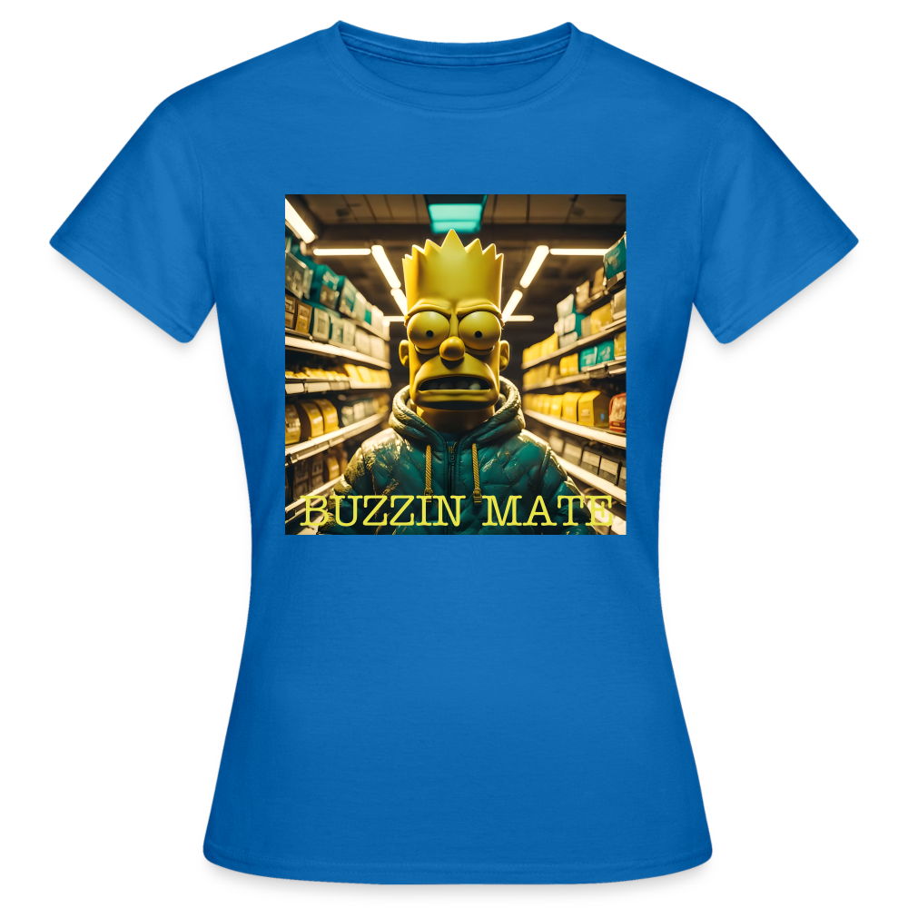 BUZZIN MATE - WOMEN'S CLASSIC T-SHIRT - royal blue