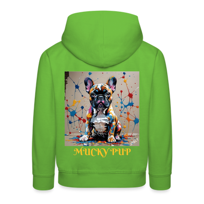 MUCKY PUP!! - CHILDREN'S HOODIE - light green