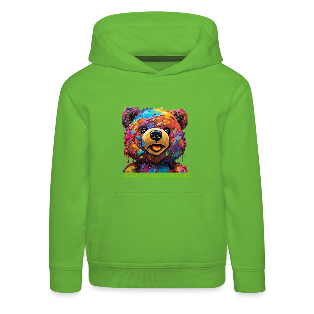 TEDDY BEAR'S BUKKAKE!! CHILDREN'S HOODIE - light green