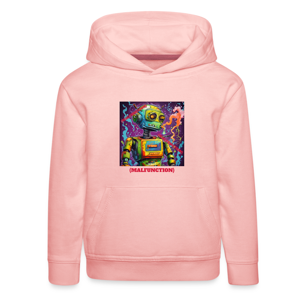 MALFUCNTIONING ROBOT!! KIDS T-SHIRT - crystal pink