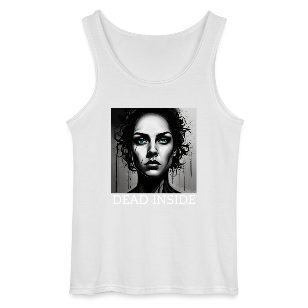 DEAD INSIDE - MEN'S TANK TOP - white