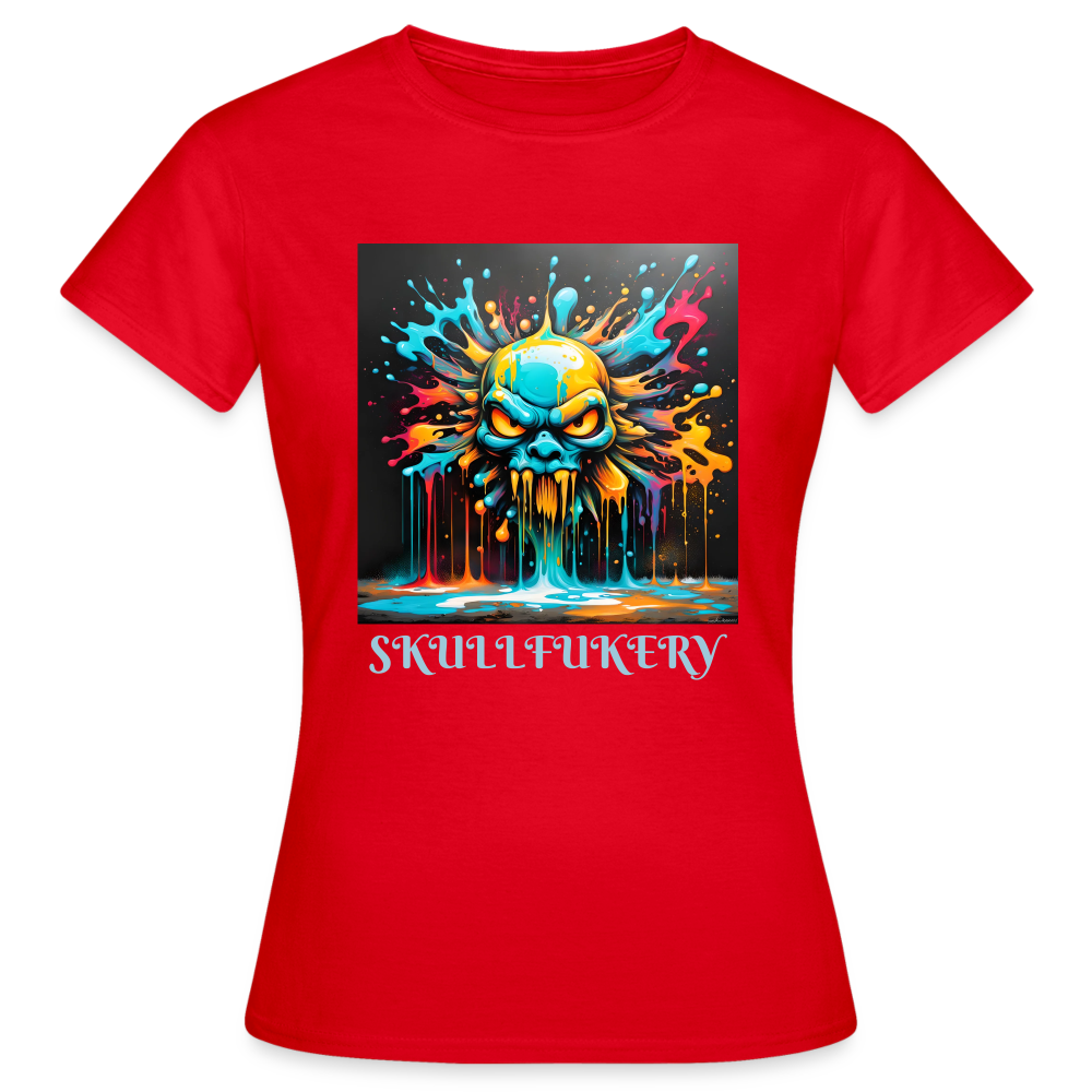 SKULLUKERY - WOMEN'S CLASSIC T-SHIRT - red