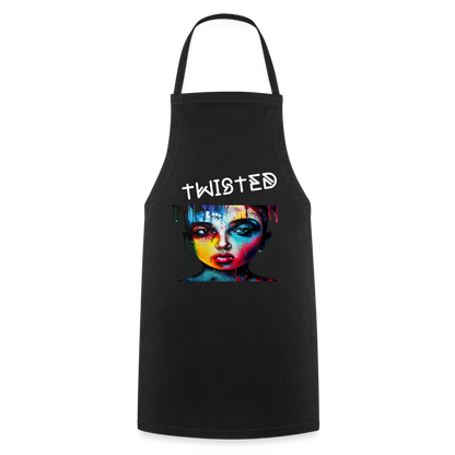 TWISTED - ADULT APRON - black