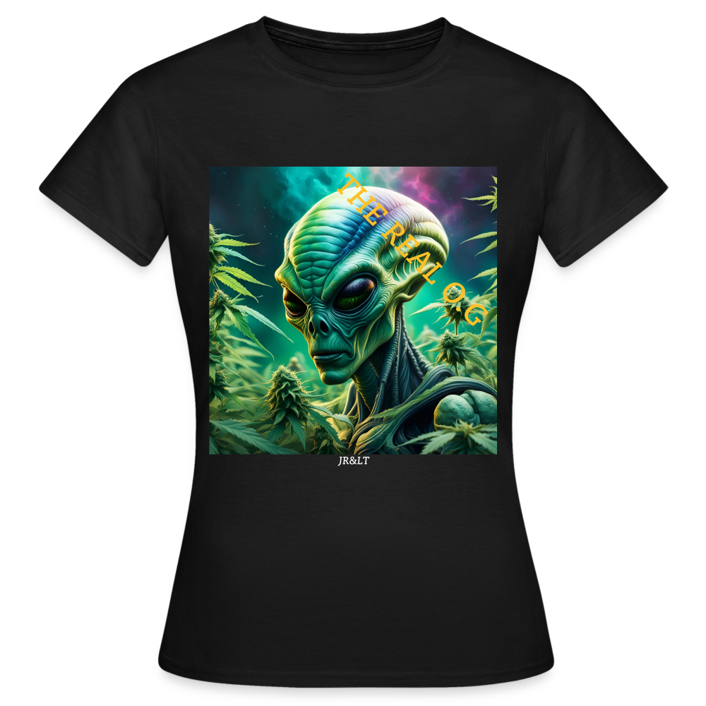 THE REAL ALIEN O.G!! WOMENS CLASSIC T-SHIRT - black