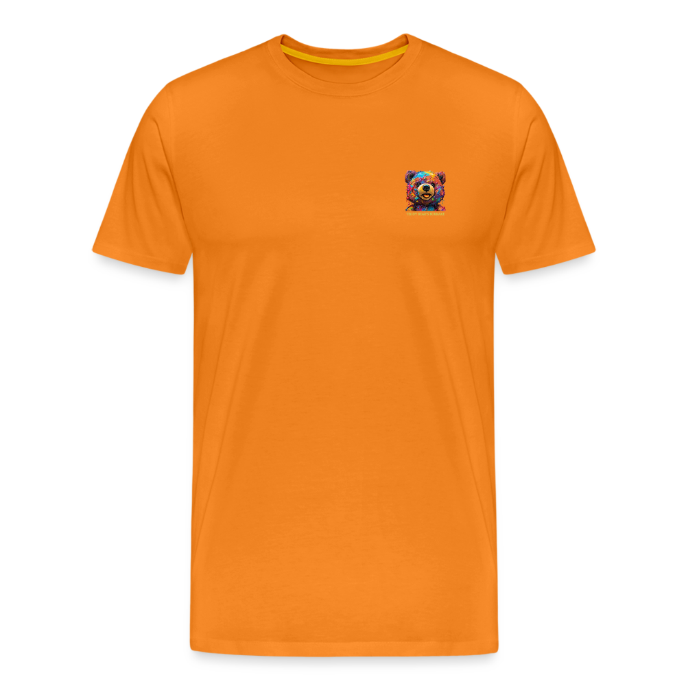 TEDDY BEAR'S BUKKAKE!! MENS PREMIUM T-SHIRT - orange