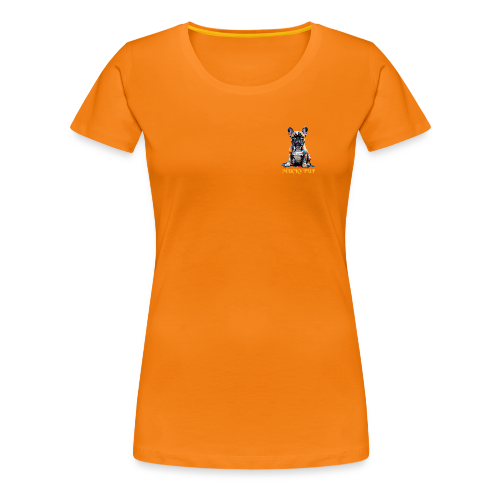 MUCKY PUP!! - WOMENS PREMIUM T-SHIRT - orange