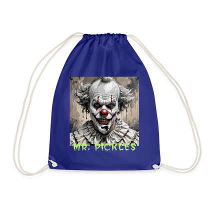 MR. PICKLES - DRAWSTRING BAG - royal blue