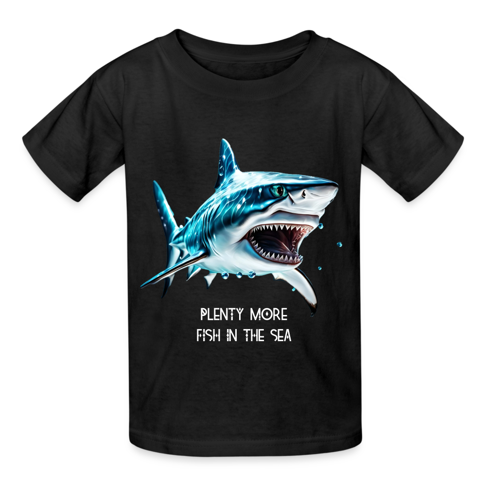 PLENTY MORE FISH IN THE SEA - CHILDREN'S T-SHIRT - black