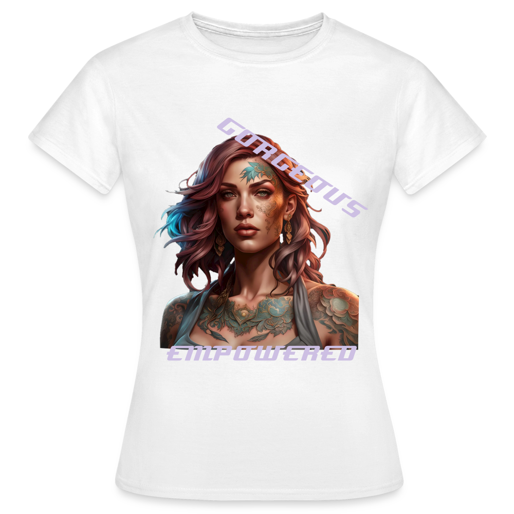 GORGEOUS & EMPOWERED - WOMEN'S CLASSIC T-SHIRT - white