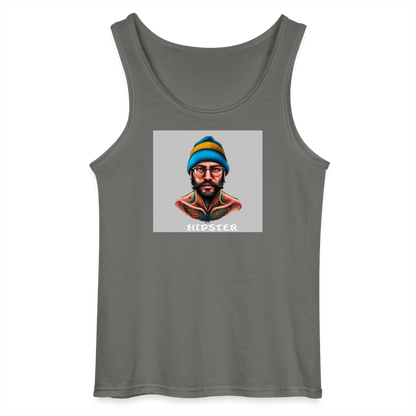 HIPSTER - MEN'S TANK TOP - charcoal grey