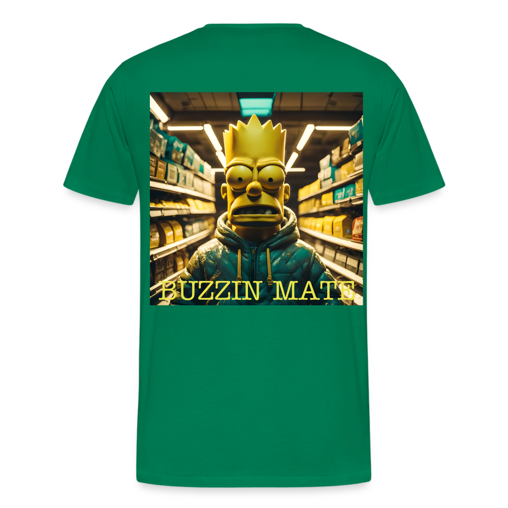 BUZZIN MATE - MEN'S PREMIUM T-SHIRT - kelly green