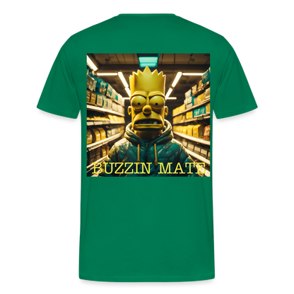 BUZZIN MATE - MEN'S PREMIUM T-SHIRT - kelly green