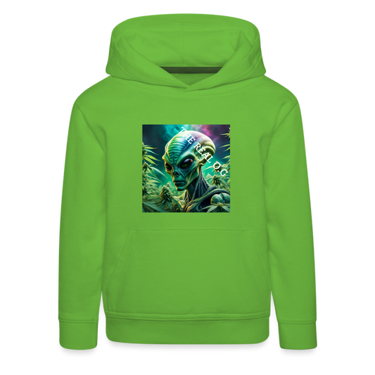 THE REAL ALIEN O.G!! - CHILDREN'S HOODIE - light green