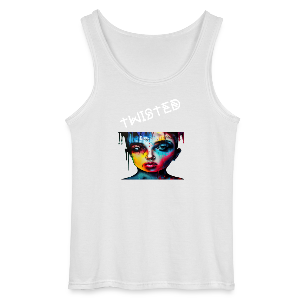 TWISTED - MEN'S TANK TOP - white