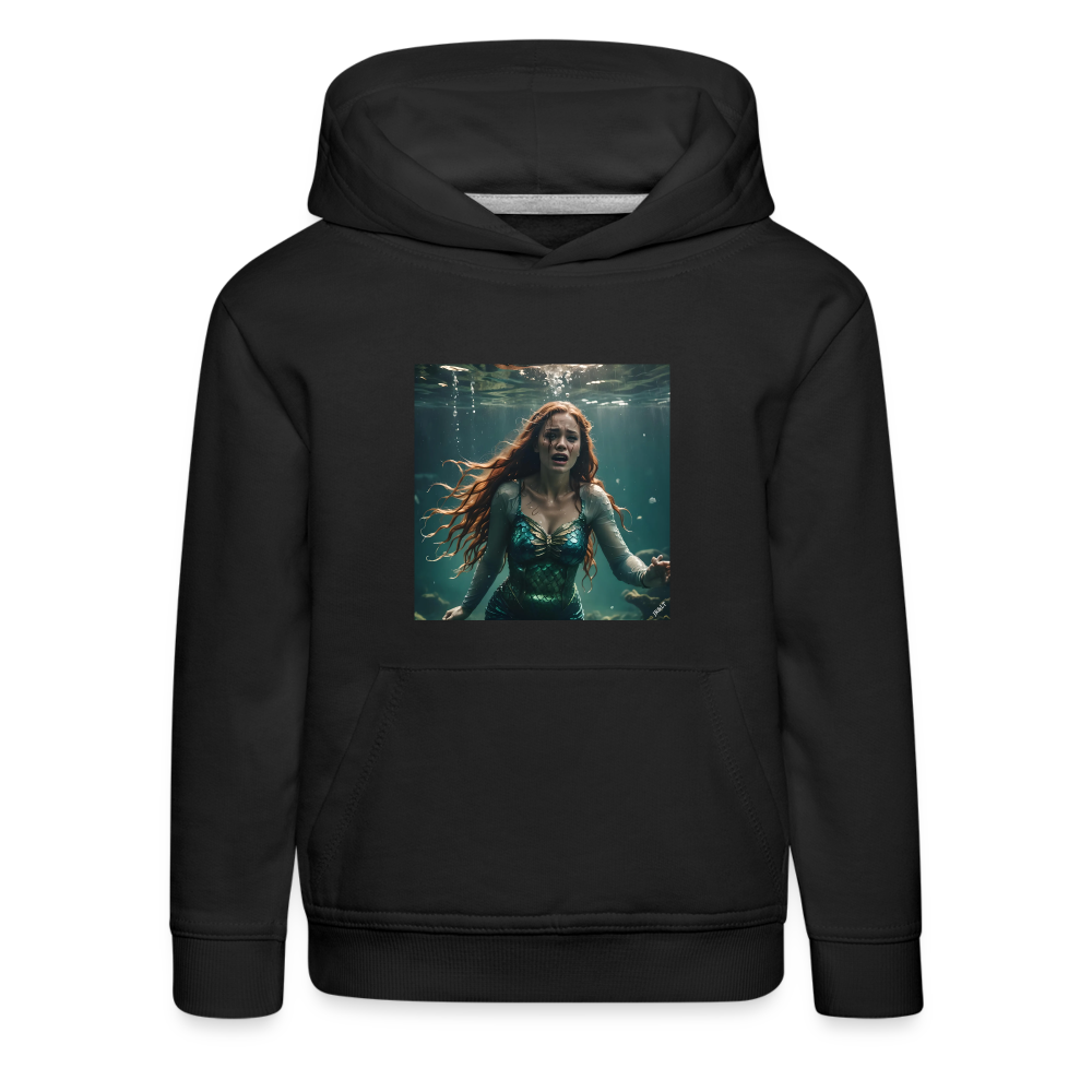 SOULESS MERMAID!! CHILDREN'S HOODIE - black