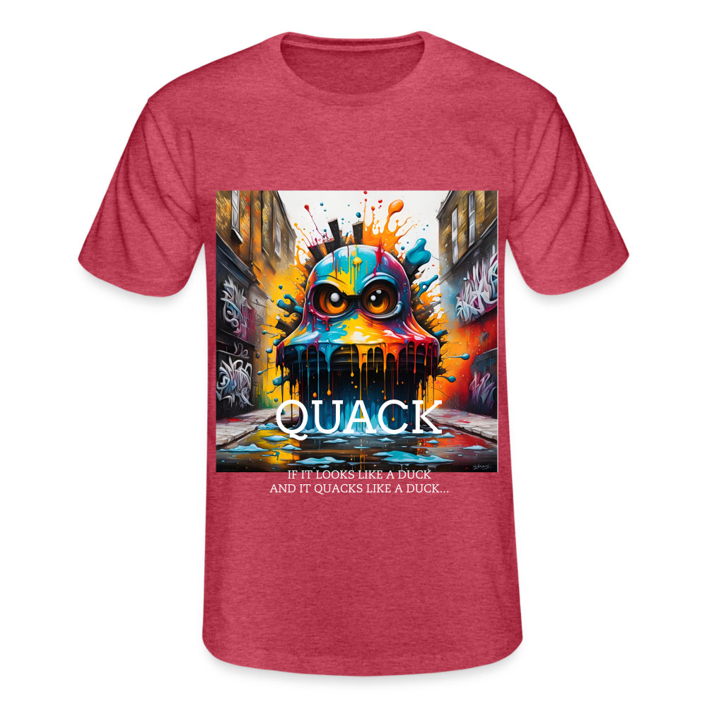 QUACK!! MEN'S CLASSIC T-SHIRT - heather red