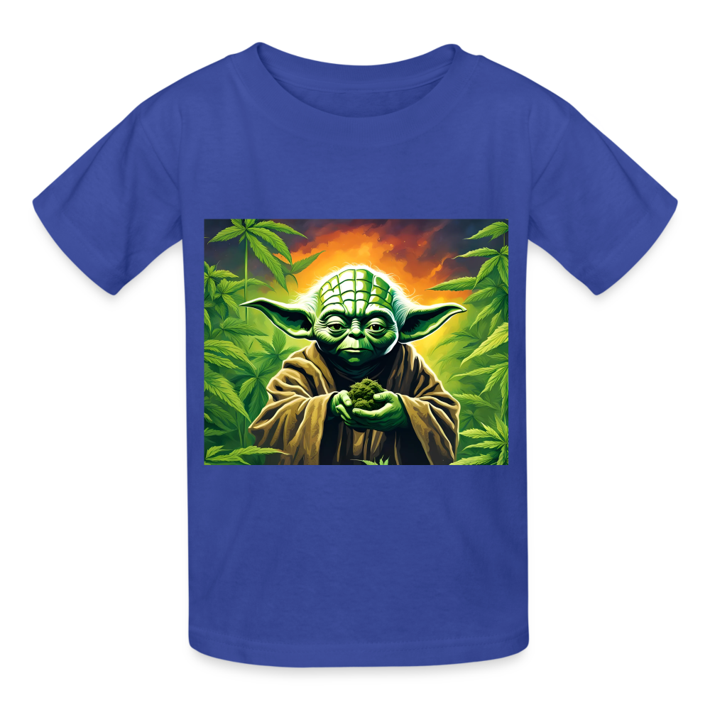 ENLIGHTENED YODA - CHILDREN'S T-SHIRT - royal blue