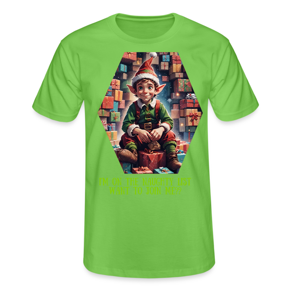 NAUGHTY LIST - MENS CLASSIC T-SHIRT - light green