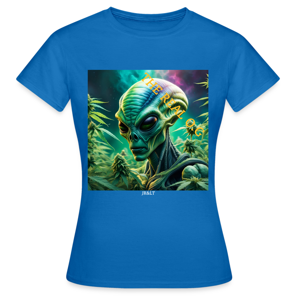 THE REAL ALIEN O.G!! WOMENS CLASSIC T-SHIRT - royal blue