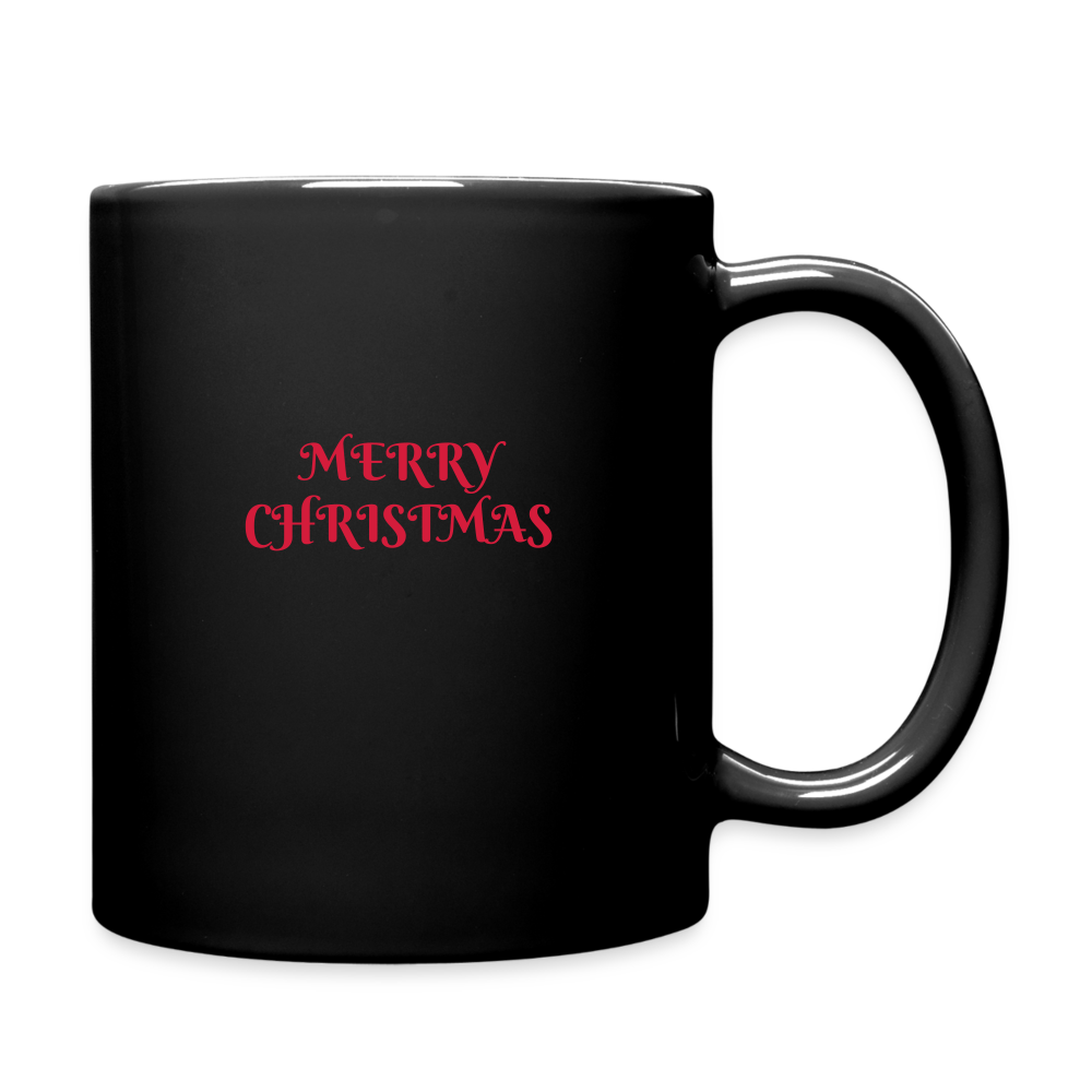 BLACK SANTA!! FULL COLOUR MUG - black