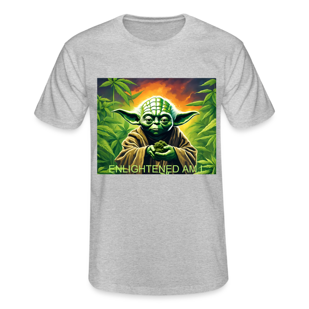 ENLIGHTENED YODA - MEN'S CLASSIC T-SHIRT - heather grey