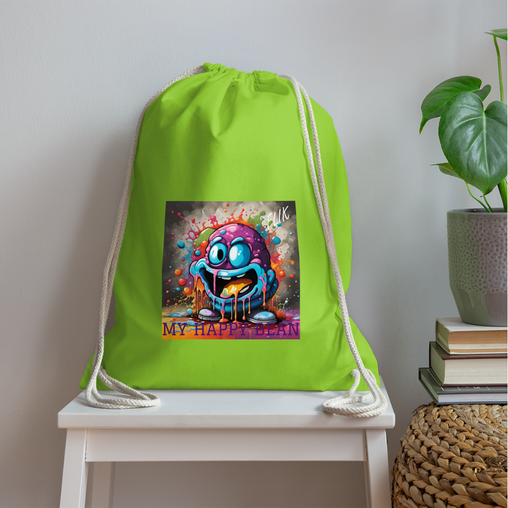 FLIK - MY HAPPY BEAN - DRAWSTRING BAG - neon green