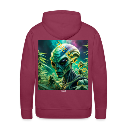 THE REAL ALIEN O.G!! MENS HOODIE - bordeaux