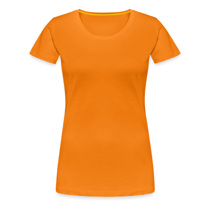 F#CK THE SYSTEM WOMEN'S PREMIUM T-SHIRT - orange