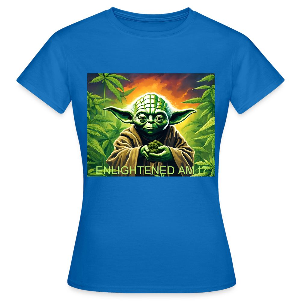 ENLIGHTENED YODA - WOMEN'S CLASSIC T-SHIRT - royal blue