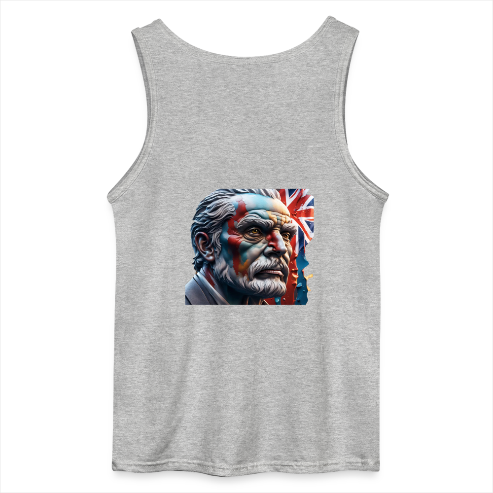 OLD MAN BRITAIN- MEN'S TANK TOP - sports grey