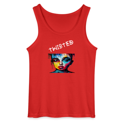 TWISTED - MEN'S TANK TOP - red