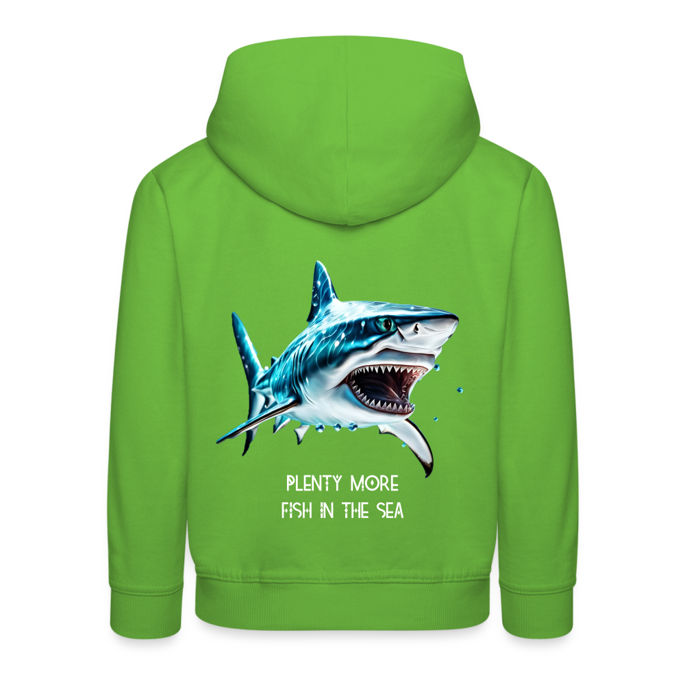 PLENTY MORE FISH IN THE SEA - CHILREN'S HOODIE - light green