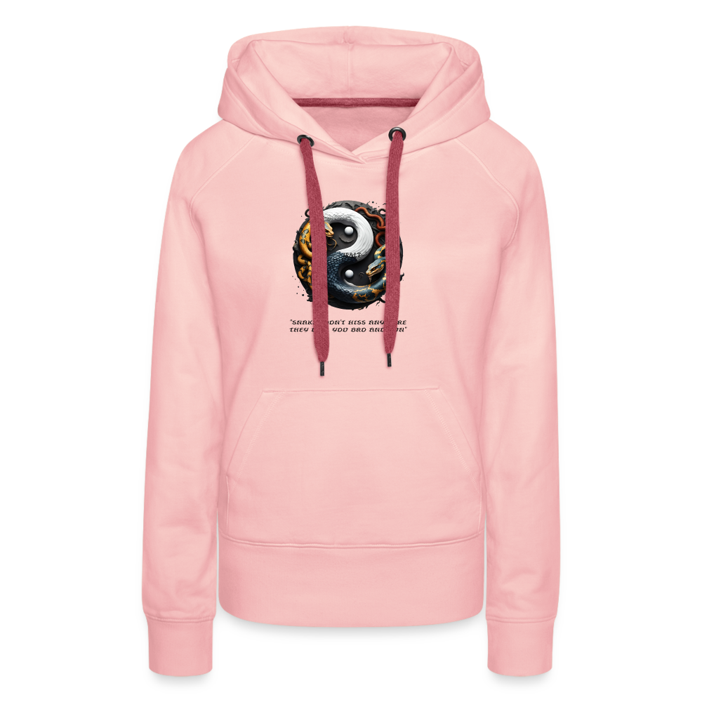 YING YANG - WOMEN'S HOODIE - crystal pink